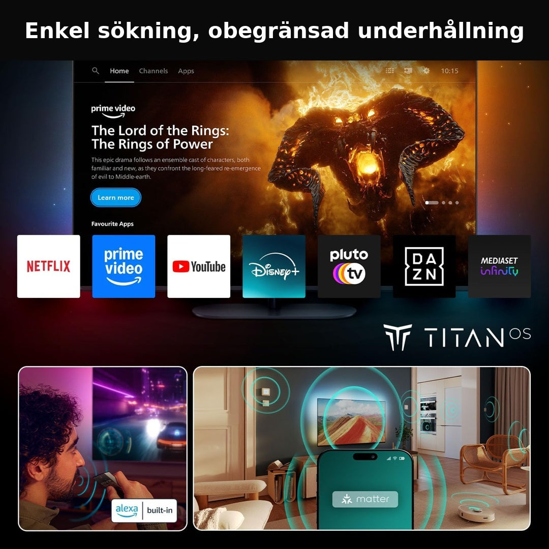 Philips 75ββ 4K LED Smart TV Luxuriousx