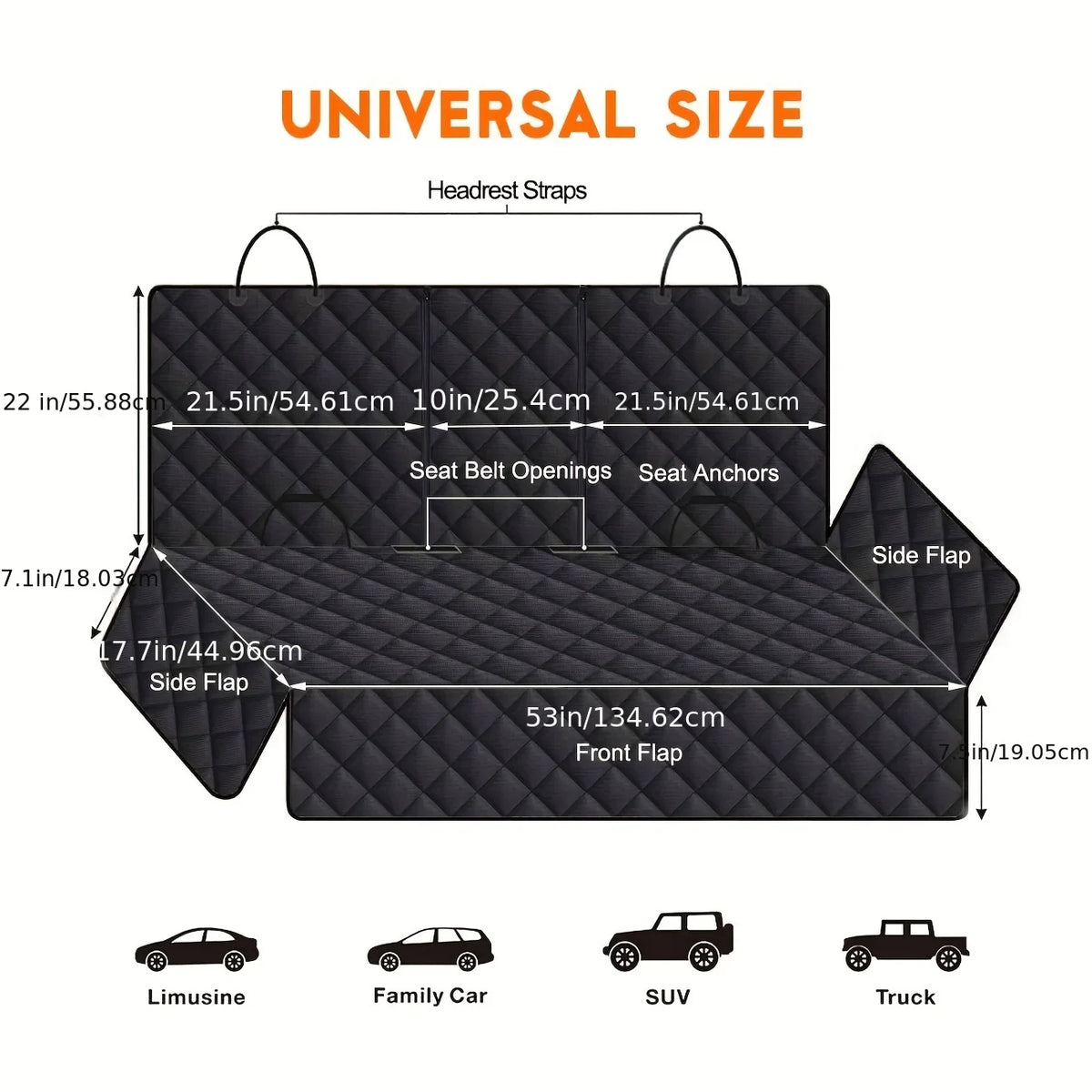 Waterproof Pet Car Seat Cover for Cars, Trucks & SUVs 🐶🐱🚗✨