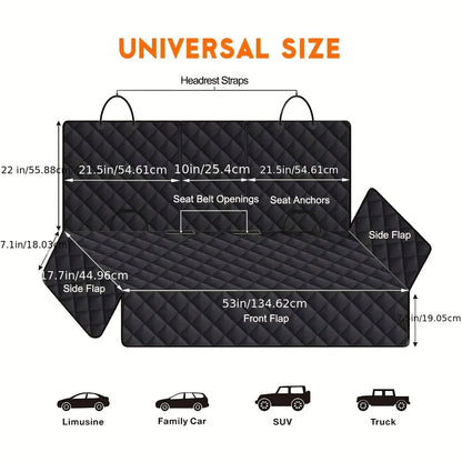 Waterproof Pet Car Seat Cover for Cars, Trucks & SUVs 🐶🐱🚗✨