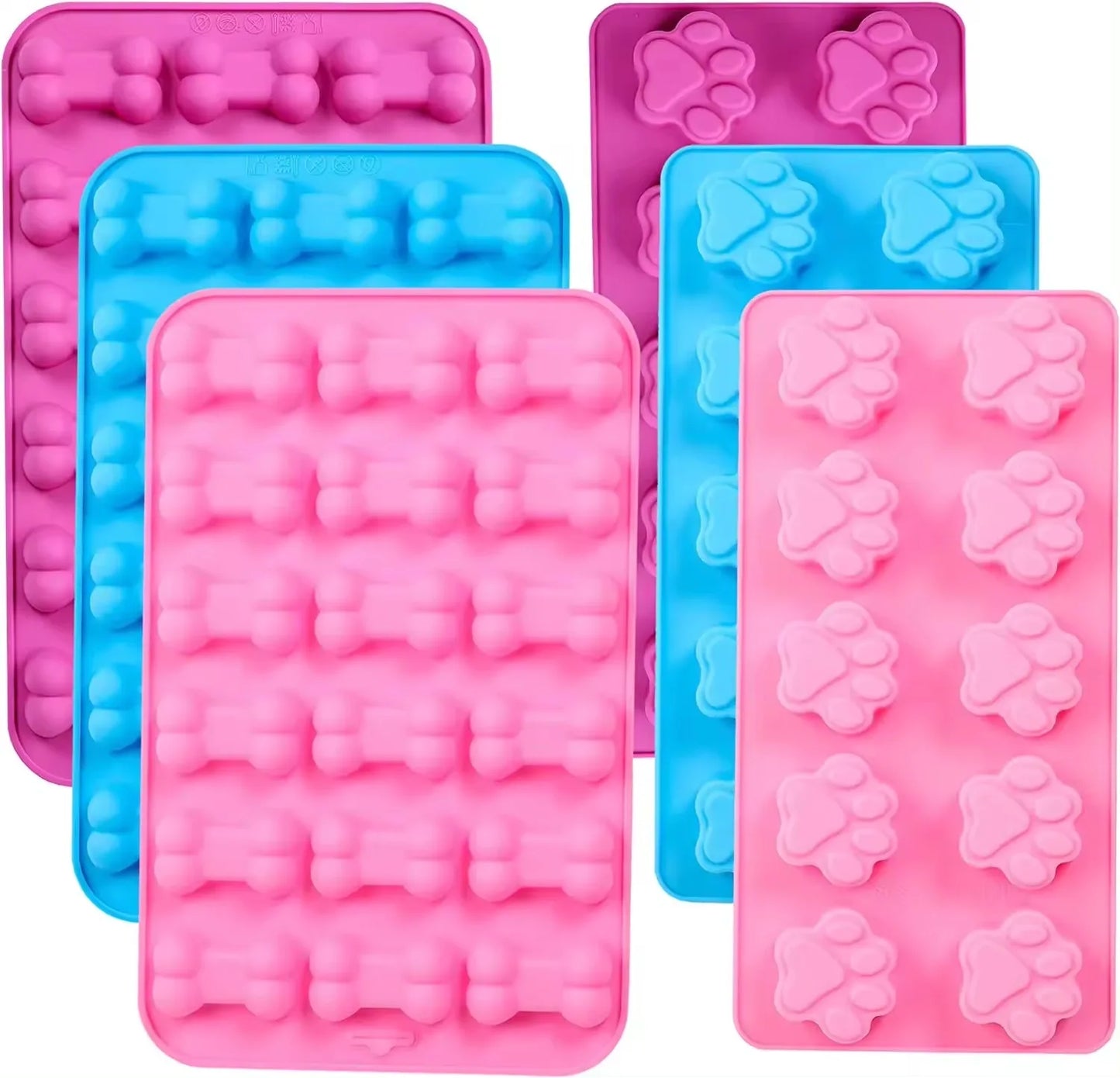 Silicone Dog Paw & Bone Treat Mold 🐶🐾✨🍬