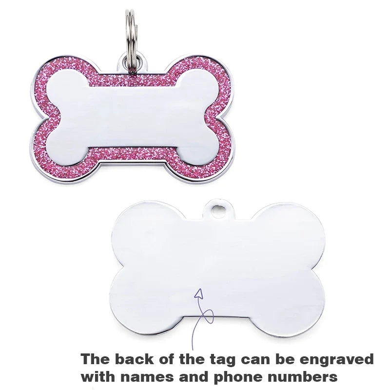 Custom Engraved Bone-Shaped Pet ID Tag 🐶🐱🏷️✨