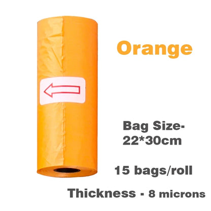 Leak-Proof Pet Waste Bags – 15 Rolls Pack 🐶🐱🧻✨
