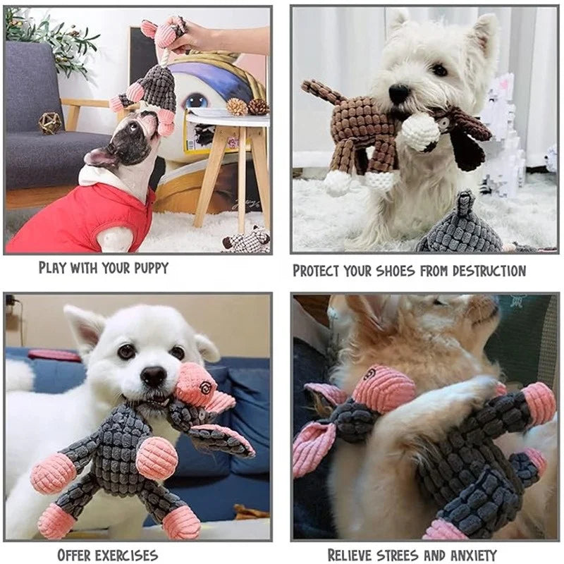Durable Plush Rope Dog Chew Toy 🐶🦴✨