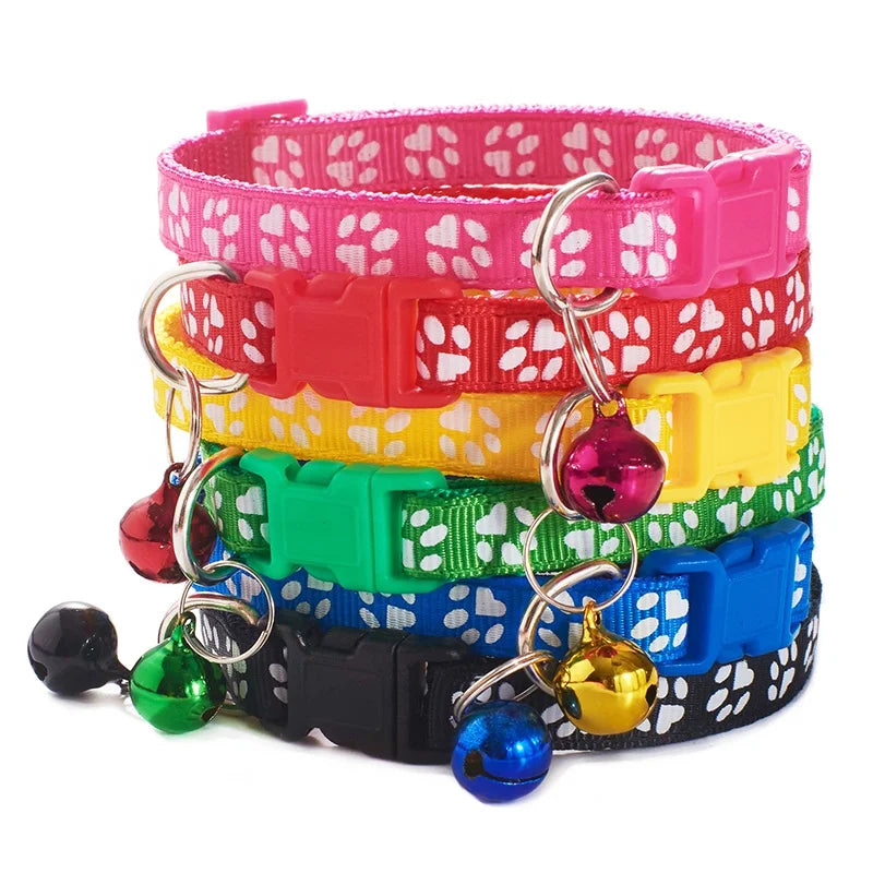 Durable Pet Collar with Bell – 19 Colors 🐶🐱🔔✨