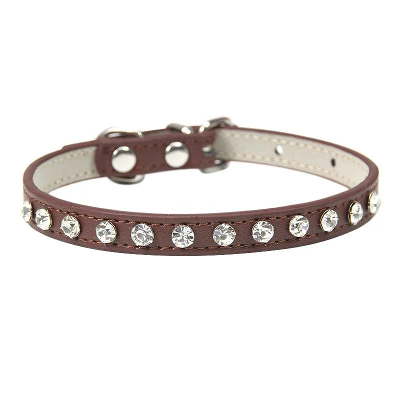 Luxury Rhinestone Pet Collar for Cats & Small Dogs 🐶🐱💎✨