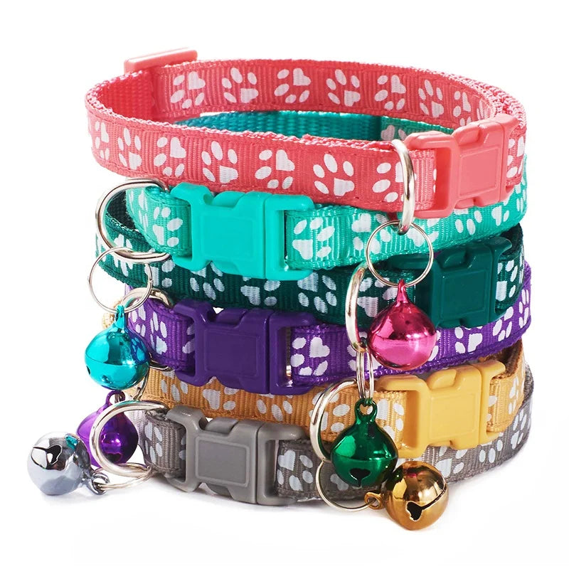 Durable Pet Collar with Bell – 19 Colors 🐶🐱🔔✨