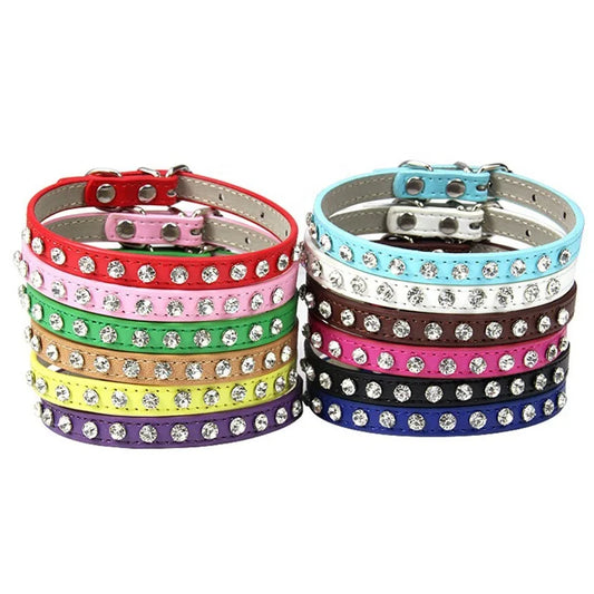 Luxury Rhinestone Pet Collar for Cats & Small Dogs 🐶🐱💎✨