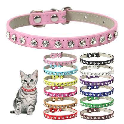 Luxury Rhinestone Pet Collar for Cats & Small Dogs 🐶🐱💎✨