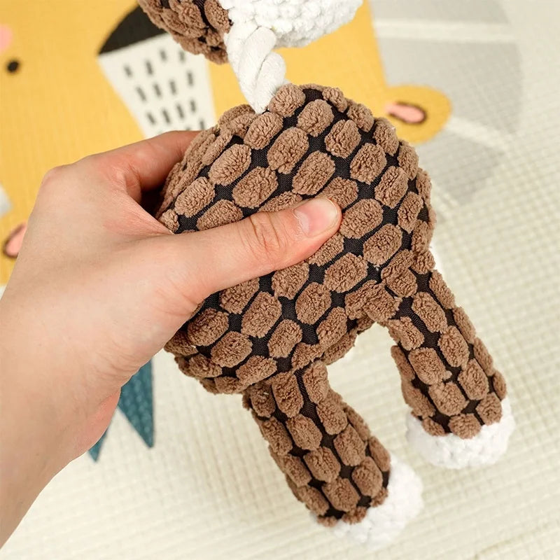 Durable Plush Rope Dog Chew Toy 🐶🦴✨