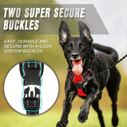 No-Pull Reflective Dog Harness with Control Handle 🐶🦮✨