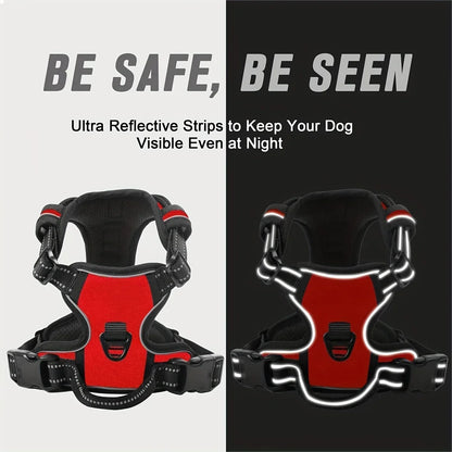 No-Pull Reflective Dog Harness with Control Handle 🐶🦮✨