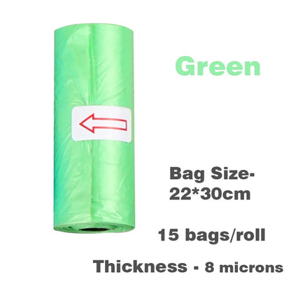 Leak-Proof Pet Waste Bags – 15 Rolls Pack 🐶🐱🧻✨
