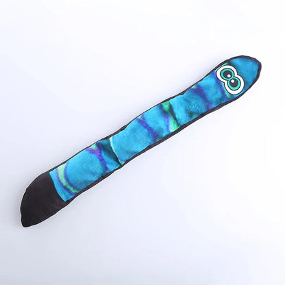 Cartoon Snake Squeaky Dog Toy with Big Eyes 🐶🐍✨