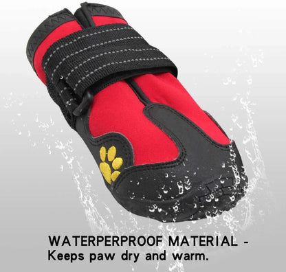 Waterproof Reflective Dog Boots with Anti-Slip Soles 🐶🥾✨