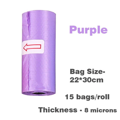 Leak-Proof Pet Waste Bags – 15 Rolls Pack 🐶🐱🧻✨