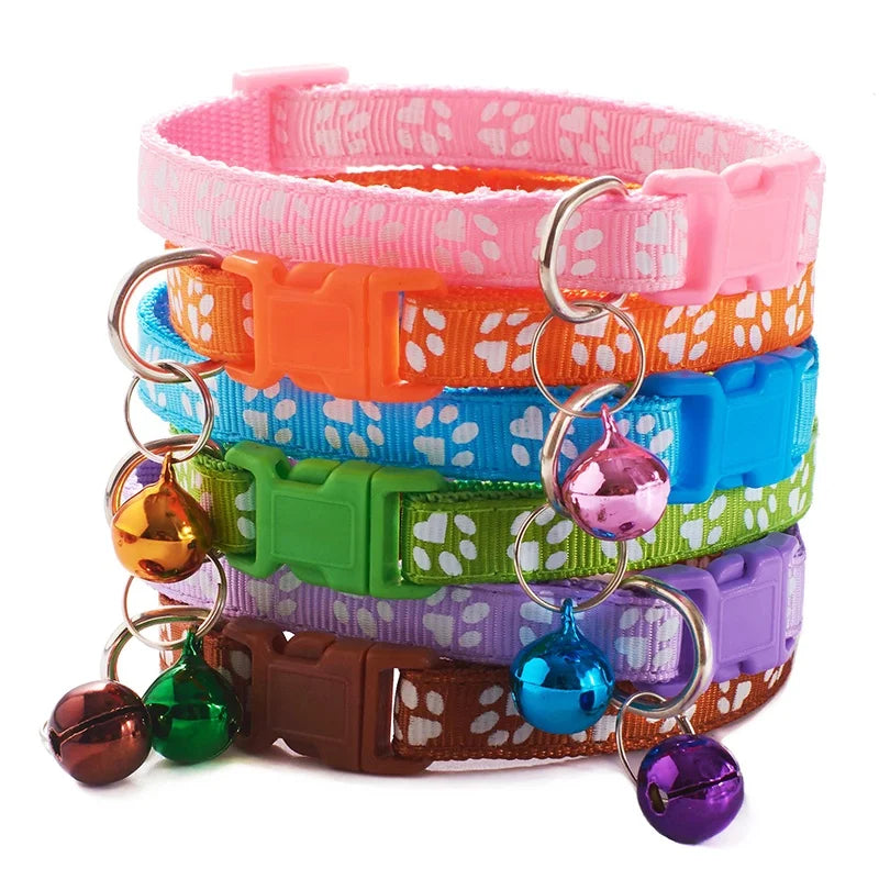 Durable Pet Collar with Bell – 19 Colors 🐶🐱🔔✨
