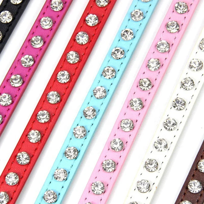 Luxury Rhinestone Pet Collar for Cats & Small Dogs 🐶🐱💎✨