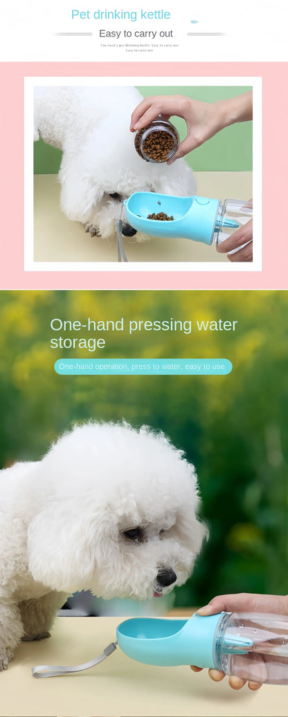 Portable Dog Cat Water Bottle with Storage Food and Water Container for Puppy Pets Dogs Feeder Bowl Outdoor Travel Pet Supplies petbloomstore