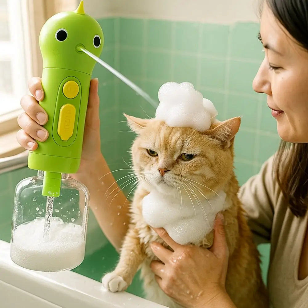 Rechargeable Pet Shampoo Foaming Dispenser 🐶🐱🛁✨ pawfectly