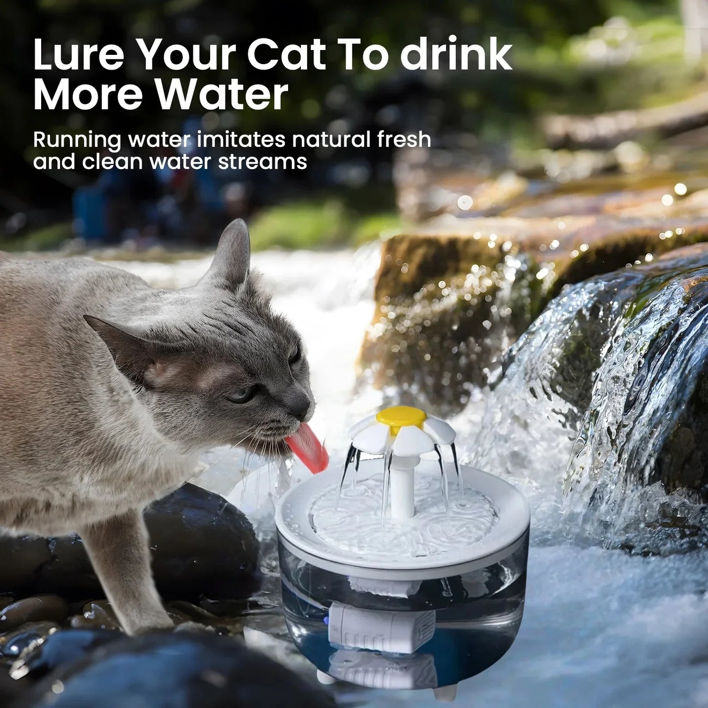 Automatic Cat Water Fountain petbloomstore