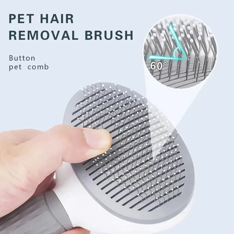 Self-Cleaning Pet Grooming Brush for Dogs & Cats 🐶🐱🪮✨ petbloomstore