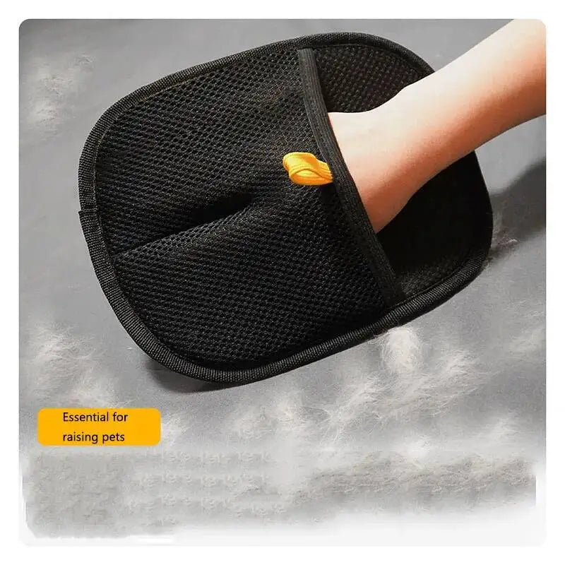 Pet Hair Removal Tool Reusable Static Removal Gloves, Double-Sided Grooming Gloves for Pets, Removes Pet Fur Hair for Carpets petbloomstore