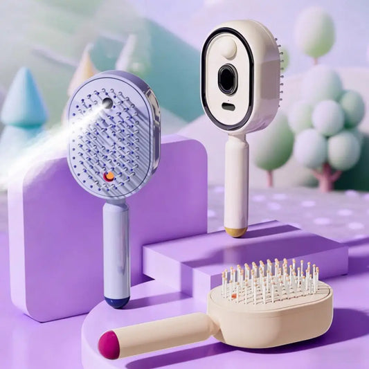 Electric Hair Smoothing Brush with Nano Mist | Smooth Hair in Just One Brush & Hydrate Hair Instantly