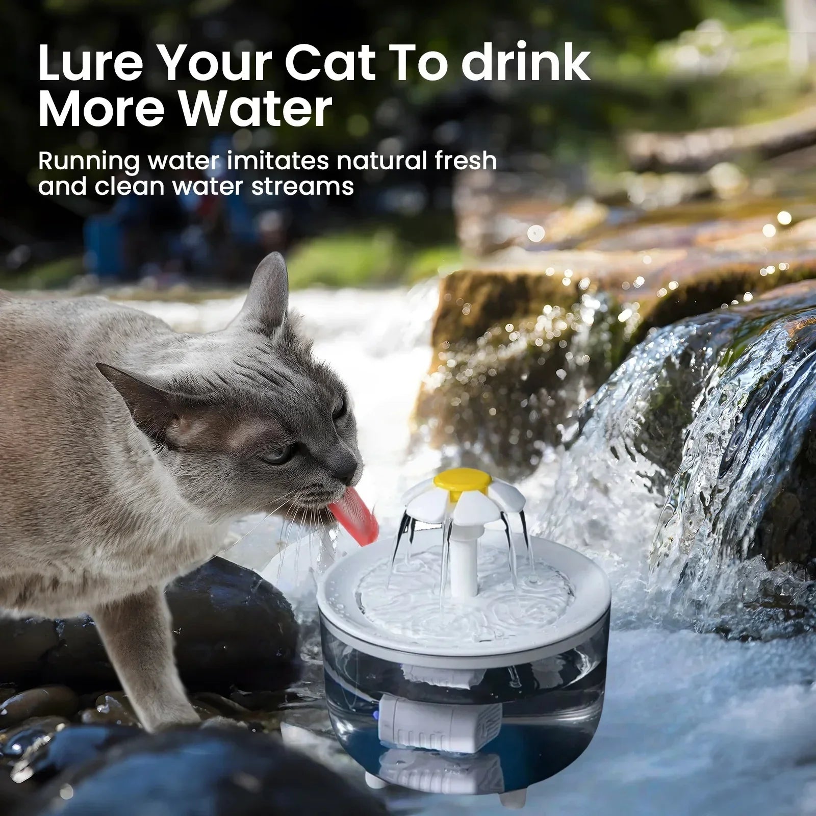 Automatic Cat Water Fountain petbloomstore
