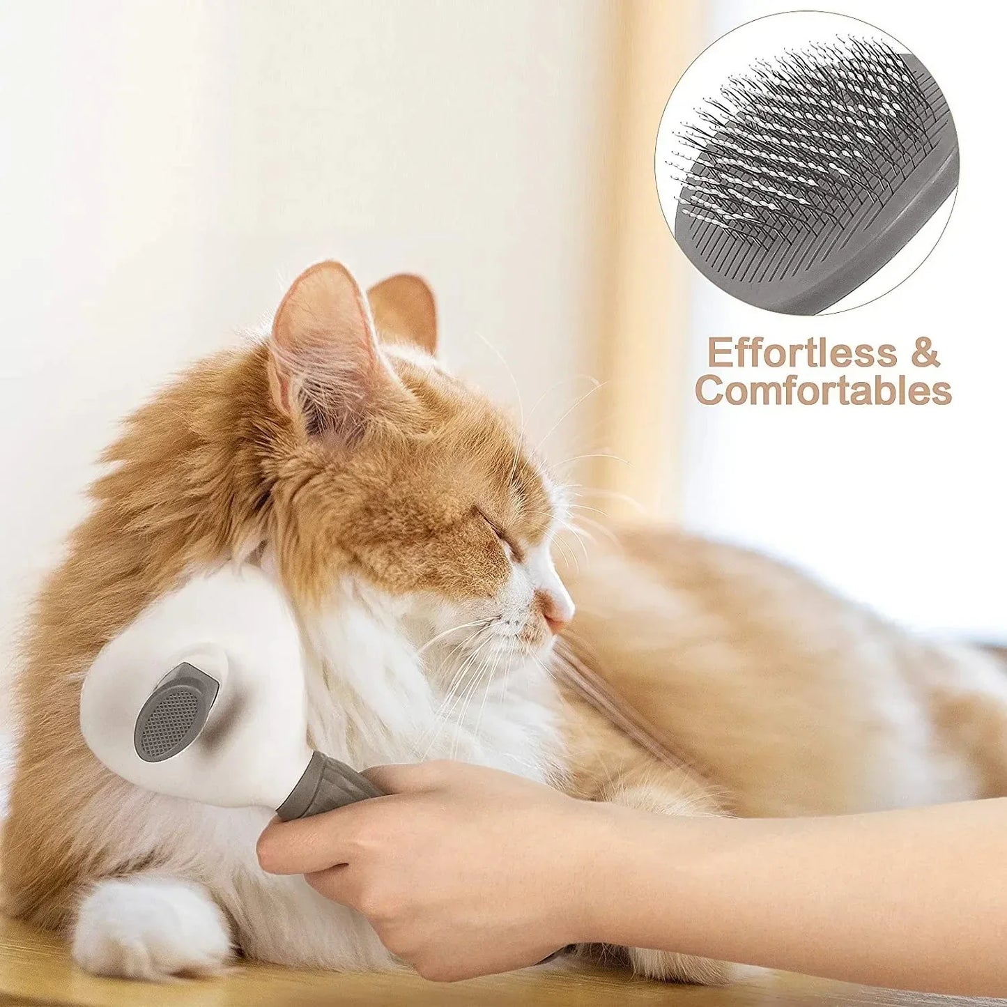 Self-Cleaning Pet Grooming Brush for Dogs & Cats 🐶🐱🪮✨ petbloomstore