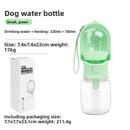 Portable Dog Cat Water Bottle with Storage Food and Water Container for Puppy Pets Dogs Feeder Bowl Outdoor Travel Pet Supplies petbloomstore