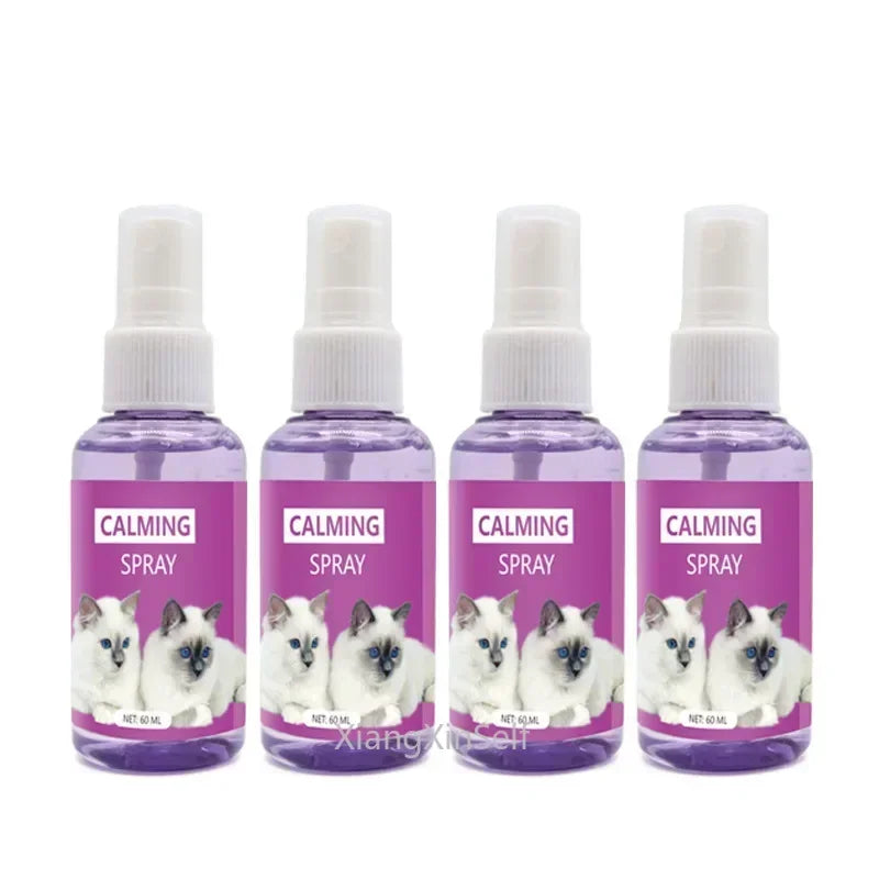 60ml calming spray Feline anti stress pheromone emotional soothing spray Health Cleaning Supplies for Cats petbloomstore