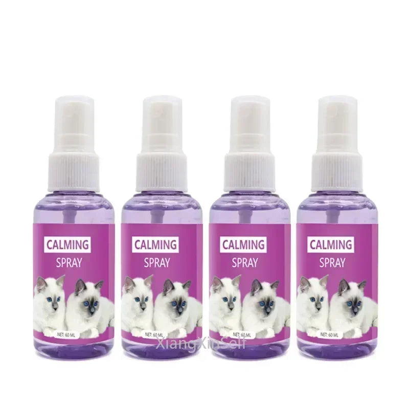 60ml calming spray Feline anti stress pheromone emotional soothing spray Health Cleaning Supplies for Cats petbloomstore