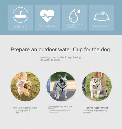 Portable Dog Cat Water Bottle with Storage Food and Water Container for Puppy Pets Dogs Feeder Bowl Outdoor Travel Pet Supplies petbloomstore