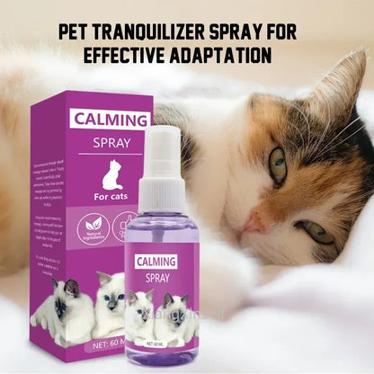 60ml calming spray Feline anti stress pheromone emotional soothing spray Health Cleaning Supplies for Cats petbloomstore