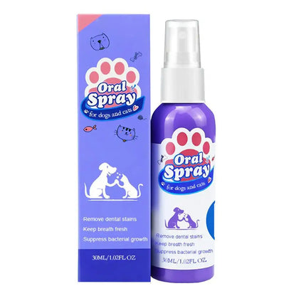 Pet Oral Care Spray – Fresh Breath & Teeth Cleaning 🐶🦷✨ pawfectly