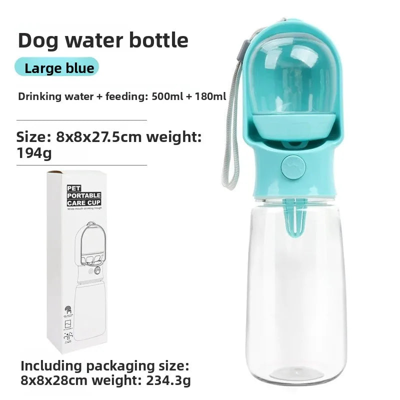 Portable Dog Cat Water Bottle with Storage Food and Water Container for Puppy Pets Dogs Feeder Bowl Outdoor Travel Pet Supplies petbloomstore