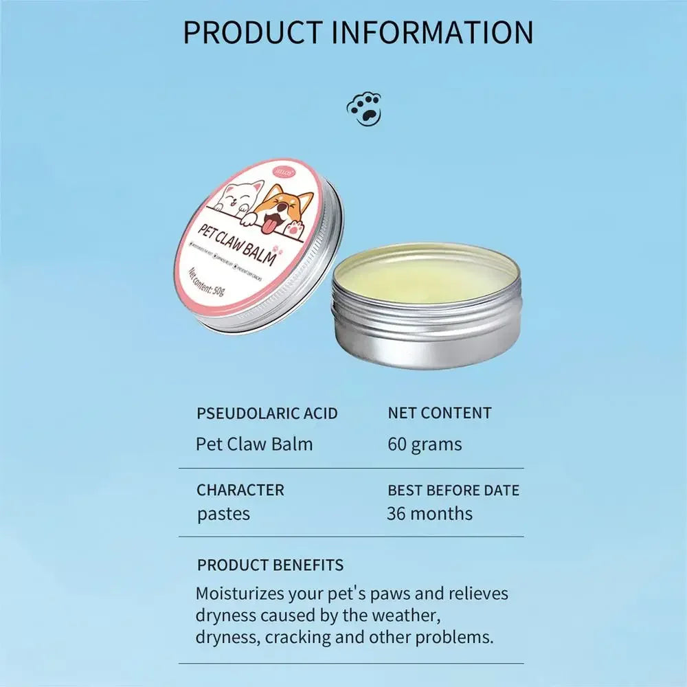 Pet Paw & Nose Balm – 50g Moisturizing Cream 🐶🐱🐾✨