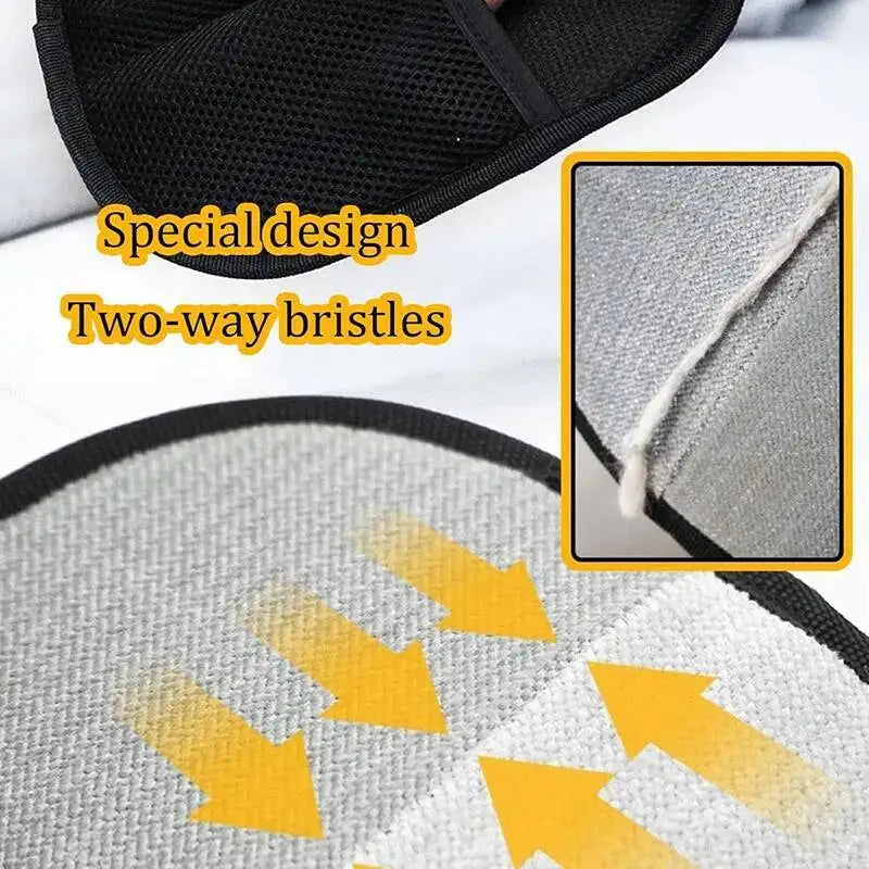 Pet Hair Removal Tool Reusable Static Removal Gloves, Double-Sided Grooming Gloves for Pets, Removes Pet Fur Hair for Carpets petbloomstore