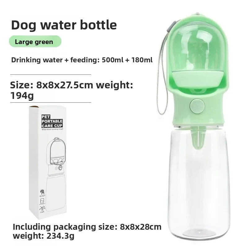 Portable Dog Cat Water Bottle with Storage Food and Water Container for Puppy Pets Dogs Feeder Bowl Outdoor Travel Pet Supplies petbloomstore