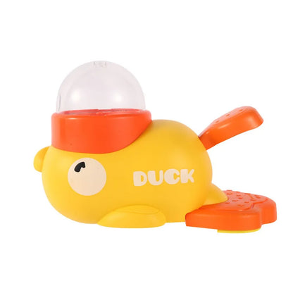 Yellow Duck-Shaped Interactive Cat Treat Dispenser Durable Plastic Training Dog Toy Puzzle Slow Feeder Dog Self-pleasure Toy petbloomstore