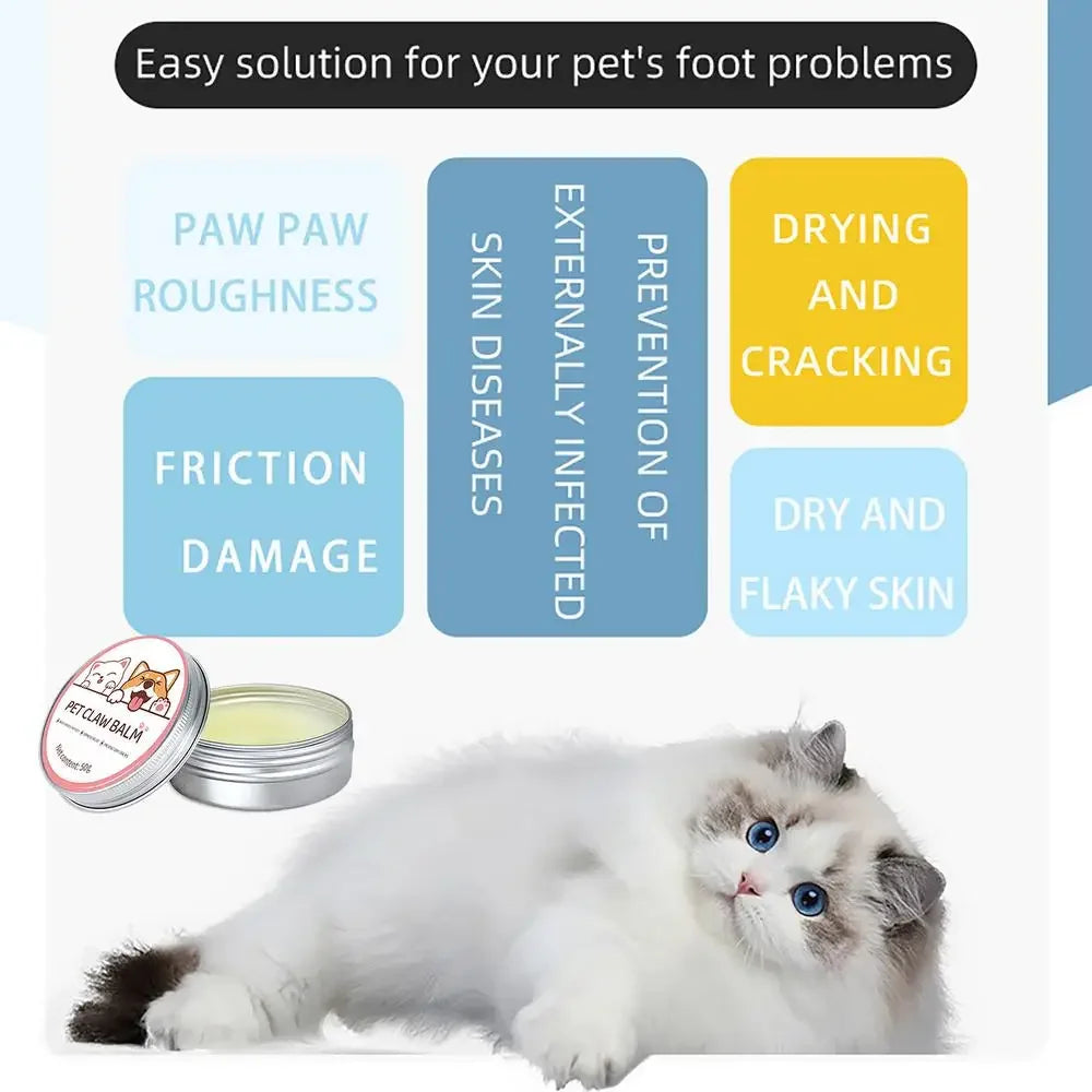 Pet Paw & Nose Balm – 50g Moisturizing Cream 🐶🐱🐾✨