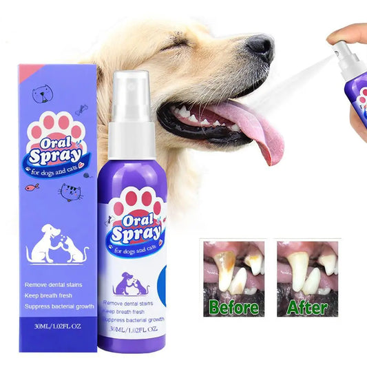 Pet Oral Care Spray – Fresh Breath & Teeth Cleaning 🐶🦷✨ pawfectly