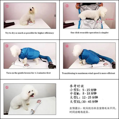 Pet Drying Bag for Cats & Dogs 🐱🐶💨✨
