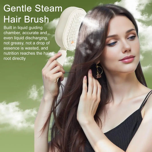 Electric Hair Smoothing Brush with Nano Mist | Smooth Hair in Just One Brush & Hydrate Hair Instantly