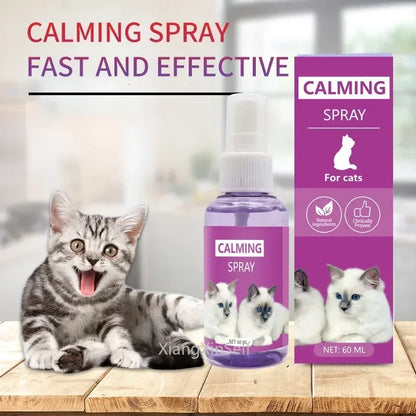 60ml calming spray Feline anti stress pheromone emotional soothing spray Health Cleaning Supplies for Cats petbloomstore