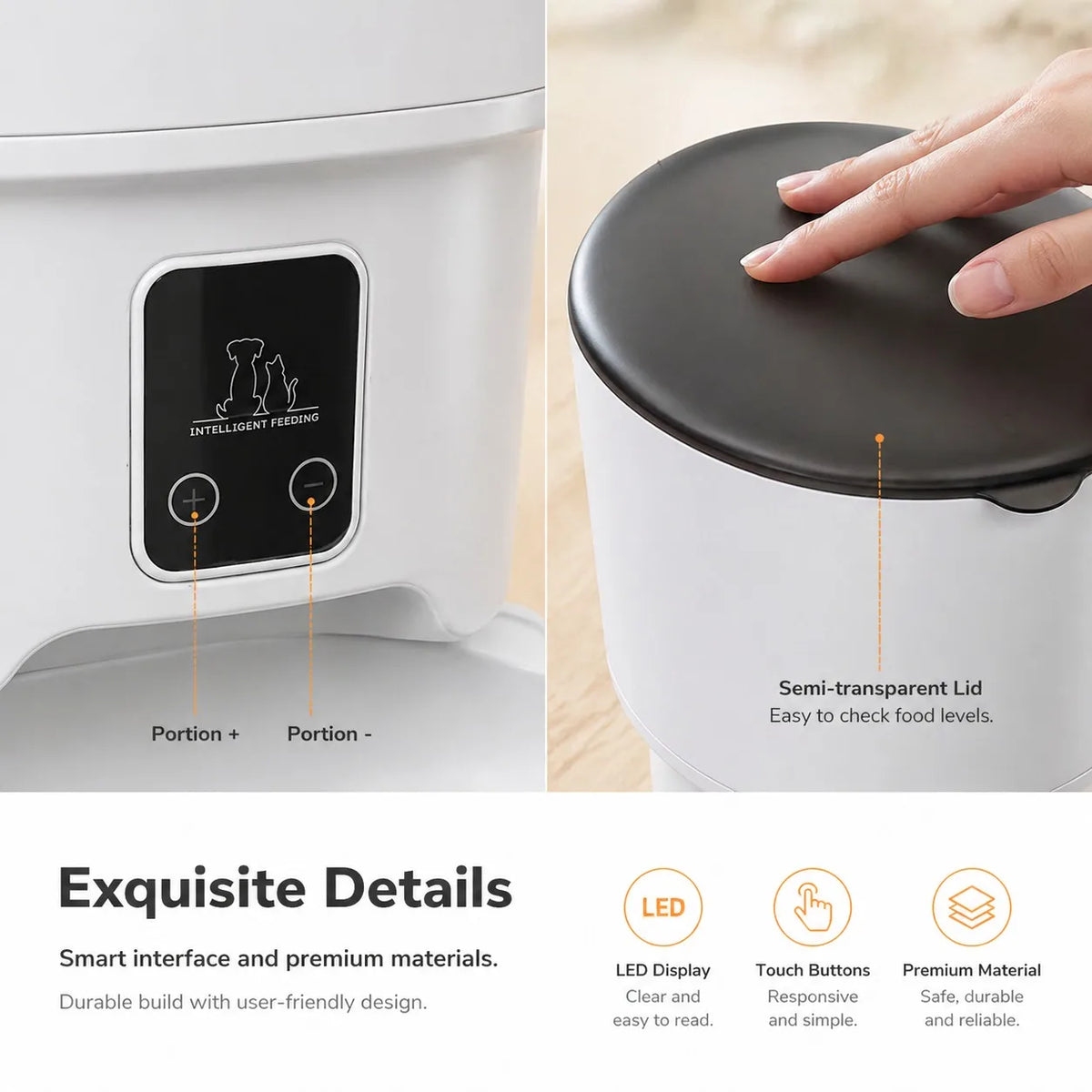 4L Smart Automatic Pet Feeder with App Control for Cats & Small Dogs 🐱🐶📱✨ petbloomstore