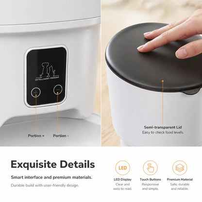 4L Smart Automatic Pet Feeder with App Control for Cats & Small Dogs 🐱🐶📱✨ petbloomstore